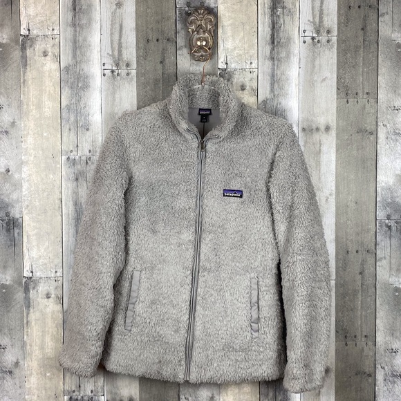 Patagonia Woman’s Los Gatos Fleece Jacket in Light Grey Size Medium - Picture 3 of 16